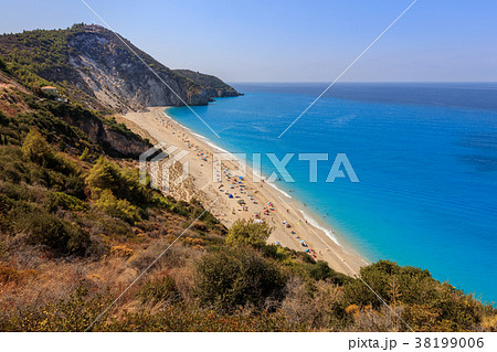 Milos beach on Lefkada island, Greece 38199006