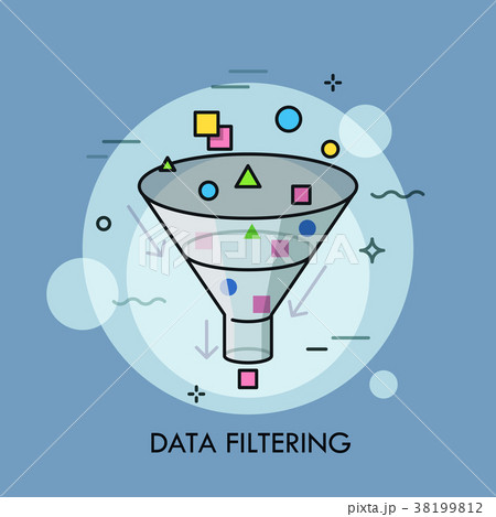Concept of digital data filtering, electronic Concept of digital data filtering, electronic 38199812