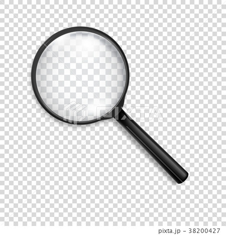 Photo-realistic vector 3d black magnifying glass Photo-realistic vector 3d black magnifying glass 38200427