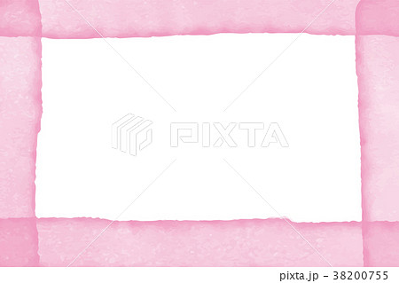 春 ピンク 枠 背景のイラスト素材