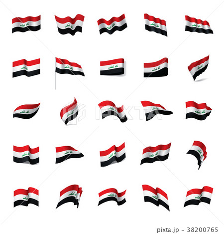Iraqi flag, vector illustration 38200765