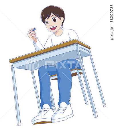 わかった！勉強をがんばる小学生 38200788
