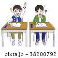 勉強をがんばる小学生 38200792