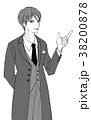 若い執事の男性 38200878