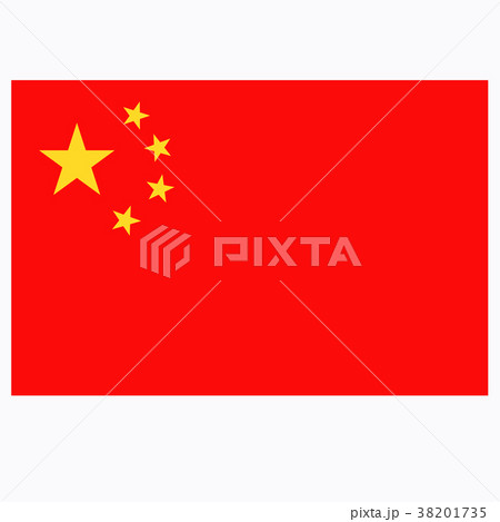 Bright background with flag of China. 38201735