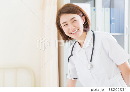 笑顔のナースの写真素材