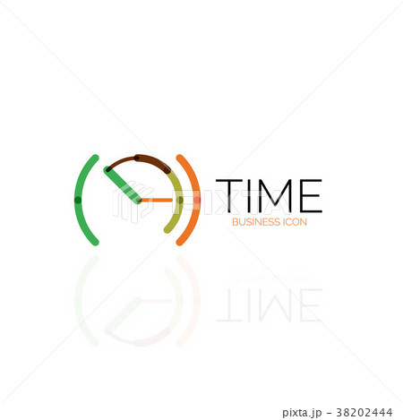 Vector abstract logo idea, time concept or clock 38202444