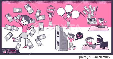 2tone type Pink clothing girl_set 12 38202905