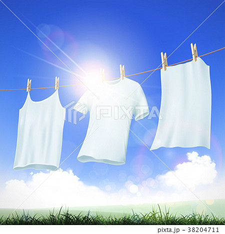 clothes hanging on the rope clothes hanging on the rope 38204711