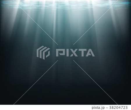 Sun rays underwater. 38204723