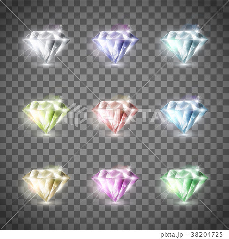 Set of precious diamonds 38204725