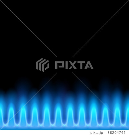 stove with burning gas 38204745