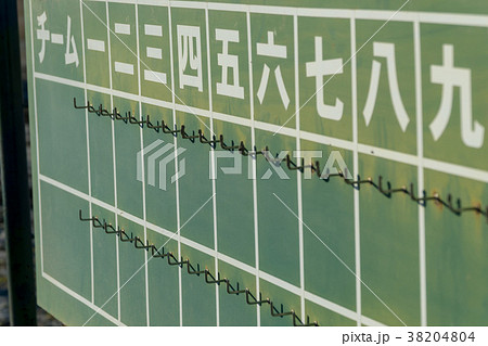 野球 スコアボードの写真素材 野球 スコアボードの写真素材