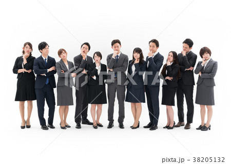 ビジネス　悩む　大人数 38205132