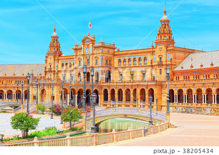 Square of the Spain is a square in the Maria Luisa Square of the Spain is a square in the Maria Luisa 38205434