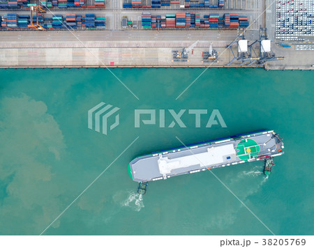 The busy of port congestion loading The busy of port congestion loading 38205769