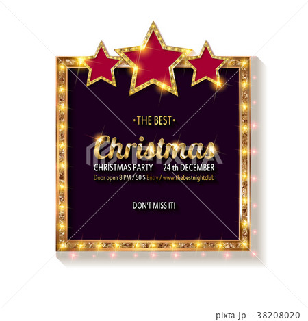 Vector christmas party invitation. Vector christmas party invitation. 38208020