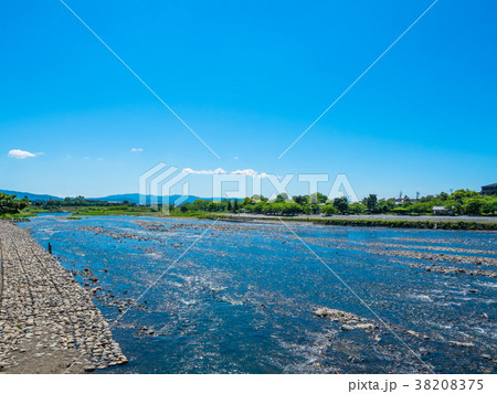 渡月橋から見た桂川 38208375