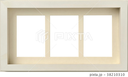額縁 フレーム 白枠 写真 風景写真 家族写真の写真素材
