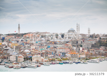 Panoramic view of Istanbul from Galata tower 38211379