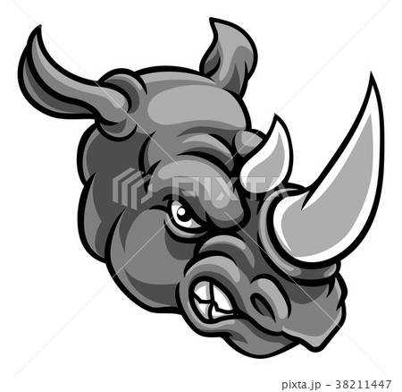 Rhino Angry Sports Mascot Rhino Angry Sports Mascot 38211447