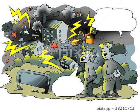 Thunderstorm over the city 38211712