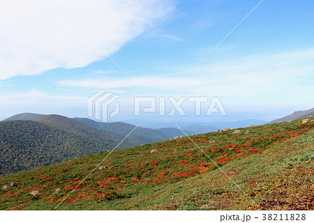 紅葉が進む早池峰山からの風景 38211828