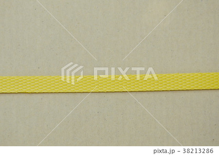 brown hard paper mailbox wrapped by yellow plastic brown hard paper mailbox wrapped by yellow plastic 38213286