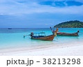 Long-tailed boat on Pattaya beach  Koh Lipe 38213298