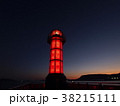 夜明け前の高松港ガラス灯台　せとしるべ 38215111