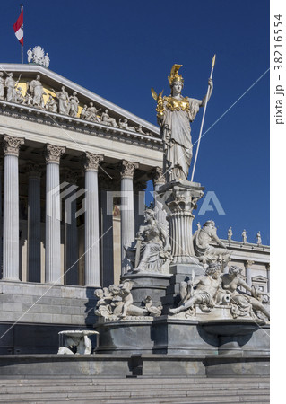 Statue at Parliament Buildings - Vienna - Austria 38216554