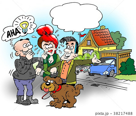 Cartoon illustration of a family  38217488
