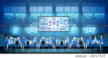 IT engineers in big data center work on new IT engineers in big data center work on new 38217525