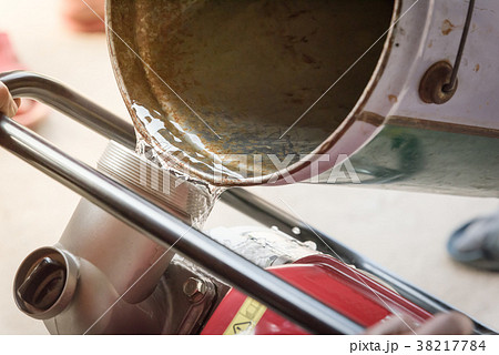 Farmer fill water into self-priming water pump  38217784