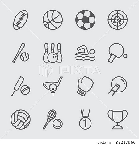 Sport line icon 38217966