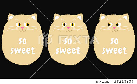 Vector Beige Cat in Cartoon Style. 1 Vector Beige Cat in Cartoon Style. 1 38218304