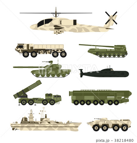 Military army transport technic vector war tanks 38218480