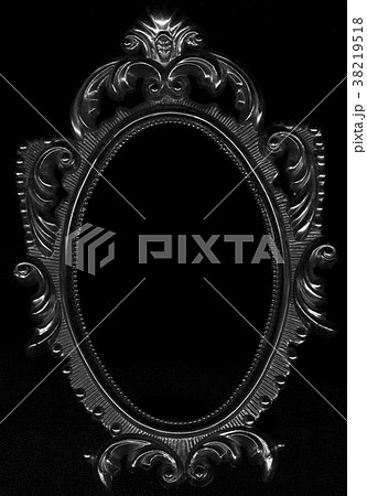 Baroque oval frame close up. Baroque oval frame close up. 38219518
