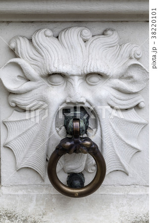 Detail on the Stadhuis - Bruges - Belgium 38220101