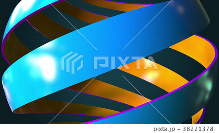 Abstract spiral globe close-up, 3D rendering Abstract spiral globe close-up, 3D rendering 38221378