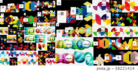 Mega collection of abstract geometric backgrounds 38221414