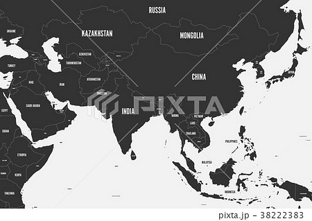Political map of western, southern and eastern Political map of western, southern and eastern 38222383