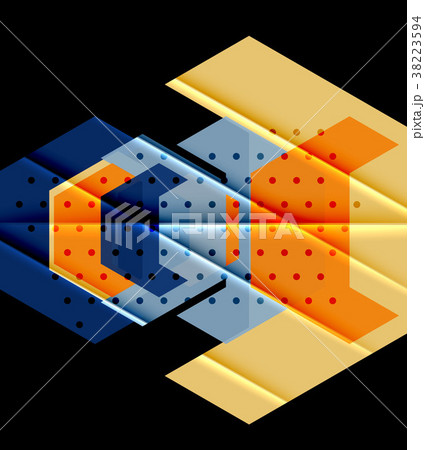 Triangles and geometric shapes abstract background 38223594
