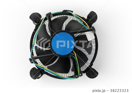 New modern fan for processor on white background 38225323