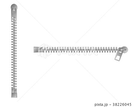 ジッパー チャック ファスナー イラストのイラスト素材