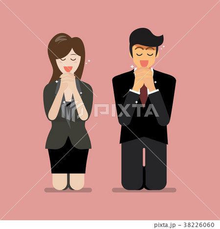 Man and woman pray to god 38226060