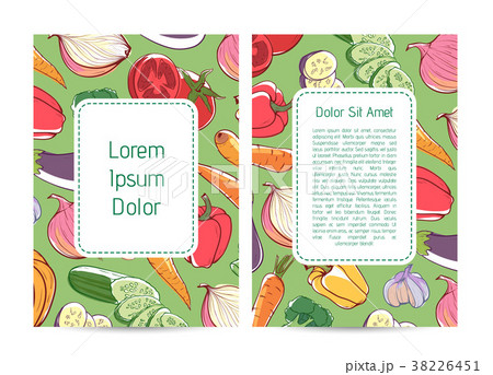 Eco farm products advertising with vegetables 38226451