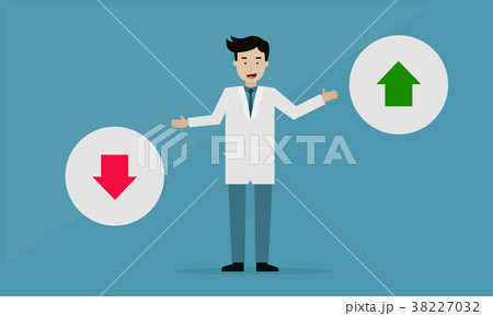 Doctor Good or Bad Healthcare, Info graphic concep Doctor Good or Bad Healthcare, Info graphic concep 38227032