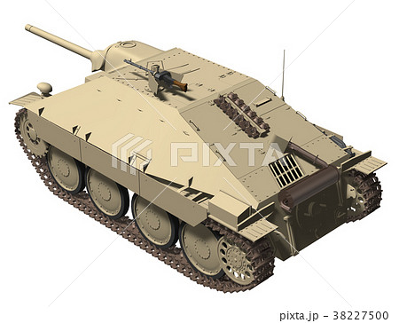 38式軽駆逐戦車ヘッツァーのイラスト素材