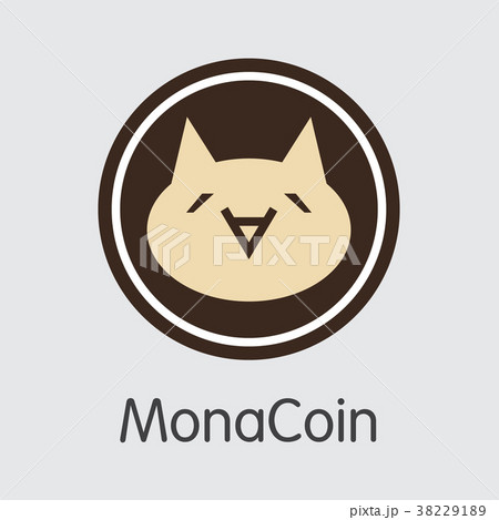 Monacoin - Cryptocurrency Coin Illustration. 38229189